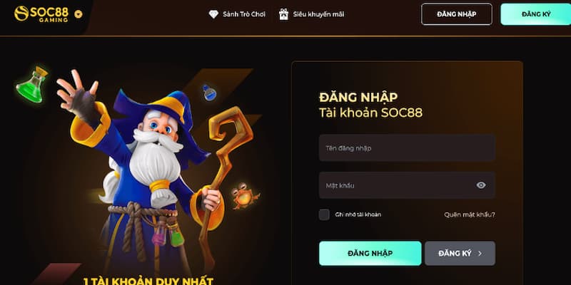 Những lỗi thường gặp khi đăng nhập SOC88